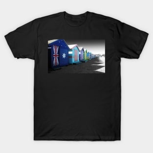 Bathing Boxes, Brighton Beach T-Shirt